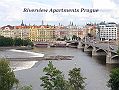 Riverview DeLuxe Apartmán Praha Pohled do ulice