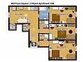 PragueApartment.cz - T4A R4 Půdorys