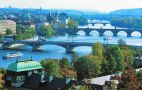The sequence of the Vltava bridges