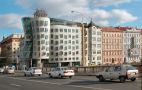 The Dancing House on the Vltava river embankment