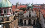 View of the Old Town over the Klementinum towers (St. Francis Seraph Church on the left)